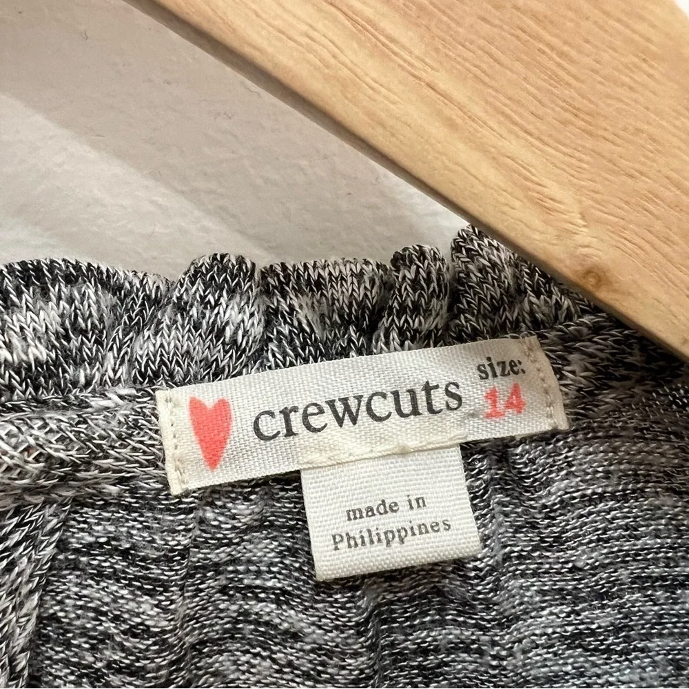 Crew cuts double ruffle top